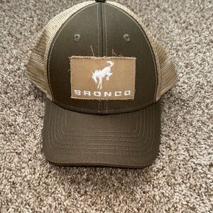 FORD BRONCO HAT KHAKI GREEN & KHAKI COLOR BRAND NEW NEVER WORN!!